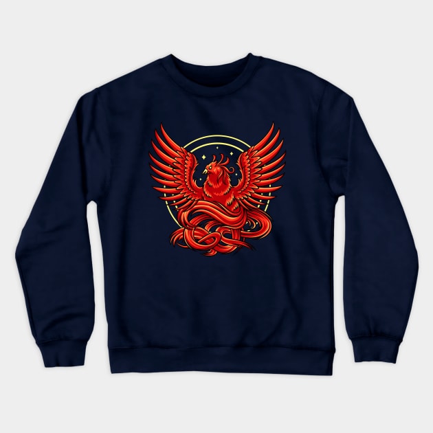 Phoenix Rise Crewneck Sweatshirt by machmigo